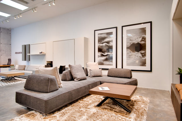 flex sofa in our la showroom