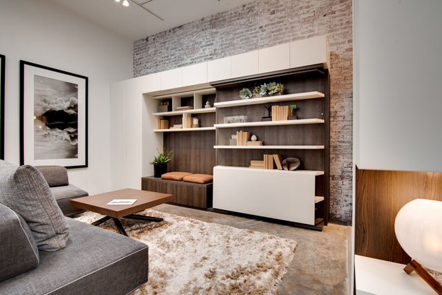 desk wall bed at our la showroom