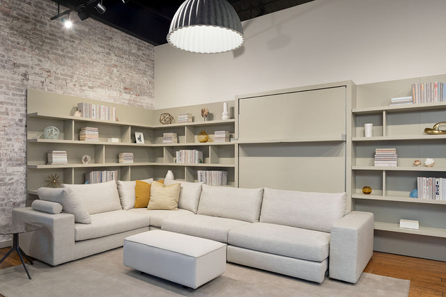 wall bed sectional at our seattle showroom