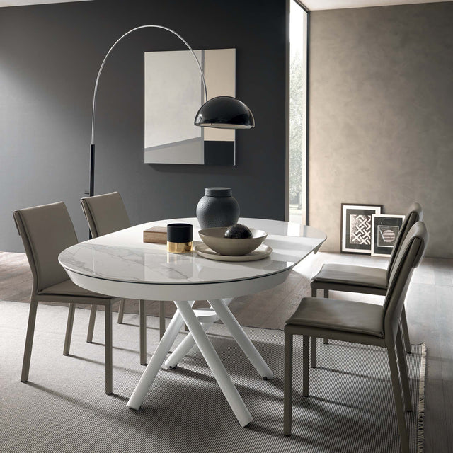 soleil expanding dining room table
